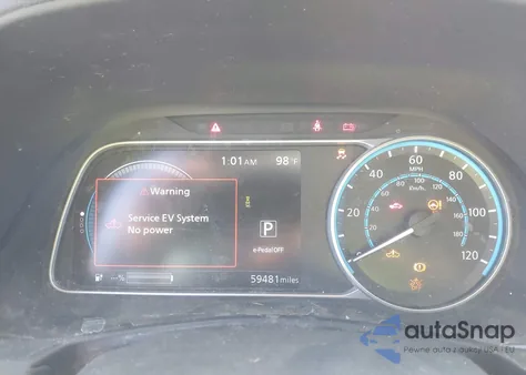 2018 Nissan Leaf S z USA, uszkodzony, nr VIN 1N4AZ1CP6JC310880